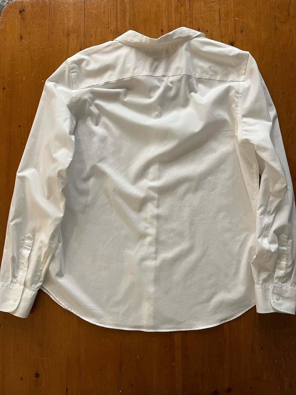 Chaps Perfect Crisp White Cotton Button Down Long Sleeve Shirt Preppy Classic - Picture 4 of 8